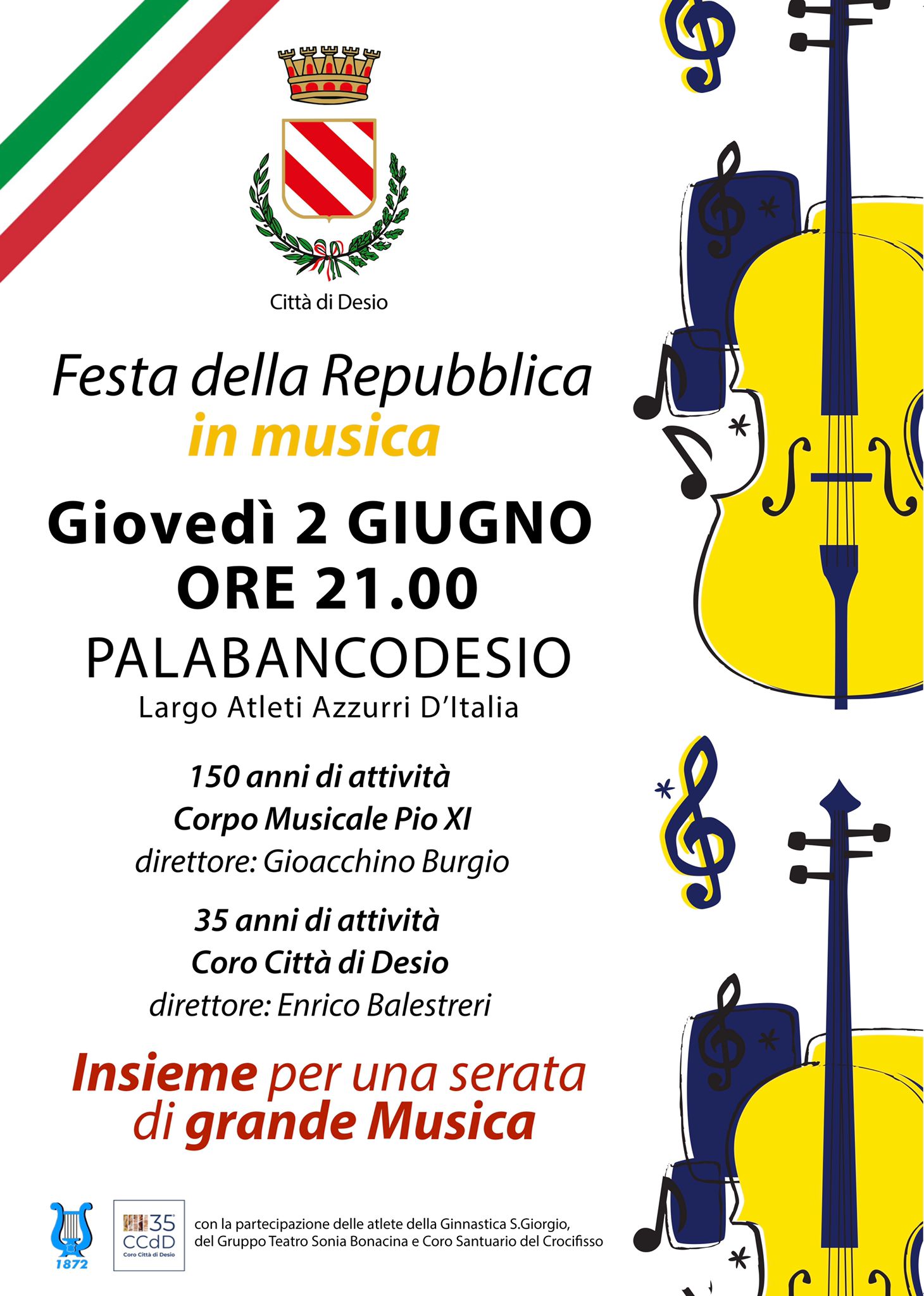 La locandina del concerto