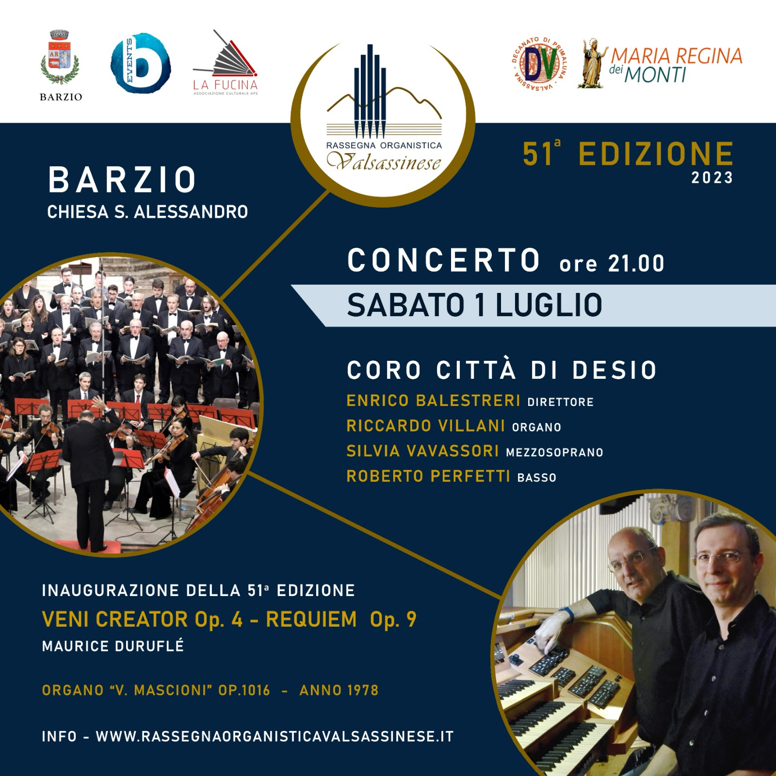 Locandina Requiem di Duruflé